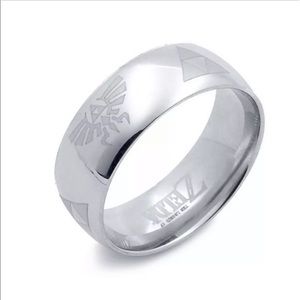 Legend of Zelda Triangle Titanium Ring